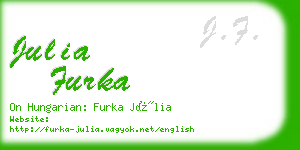 julia furka business card